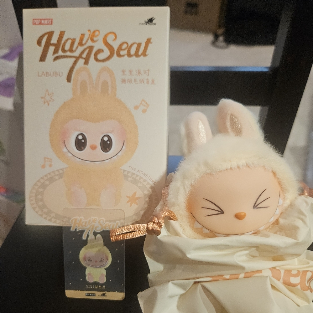 SOLD  Labubu HAS "SISI" Vinyl Face Plush Figure